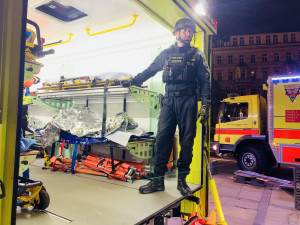 Teroristický útok v Národním muzeu. V budově proběhl výcvik složek IZS