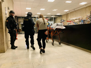 Teroristický útok v Národním muzeu. V budově proběhl výcvik složek IZS