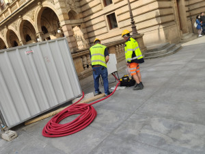 Oprava mostu na Národní je u konce. Začíná rekonstrukce kanalizace v Divadelní