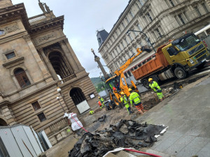 Oprava mostu na Národní je u konce. Začíná rekonstrukce kanalizace v Divadelní