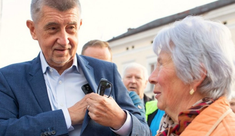 Předvolební kampaň Andreje Babiše v Jičíně. Foto: Andrej Babiš