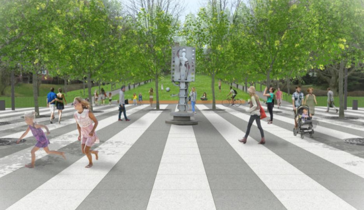 Praha 5 opraví Chaplinovo náměstí na Barrandově za 35 milionů