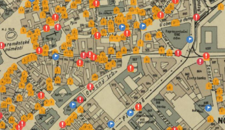 Vědci vytvořili novou online mapu Prahy. Popisuje osudy obětí holokaustu i pražská místa spjatá s útlakem Židů