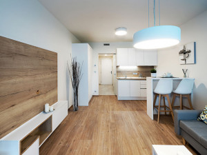 Nejzajímavější moderní stavby Prahy: Domu Harfa Design Residence s prémiovými byty dominují žluté rámy