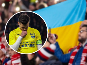 Ukrajina, Ukrajina, skandovali fanoušci Slavie. Nejtěžší zápas v životě, říká Taras Kačaraba