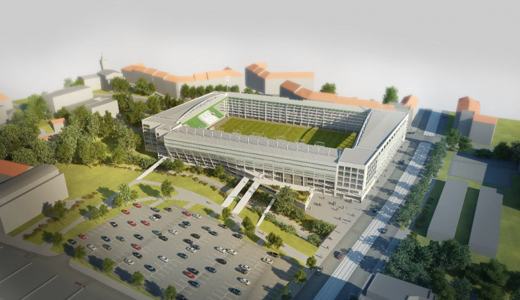Vizualizace nového stadionu Bohemians.