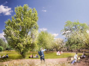 VIZUALICE: Podívejte se, jak by mohl vypadat nový park Kapslovna na Žižkově