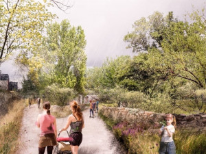 VIZUALICE: Podívejte se, jak by mohl vypadat nový park Kapslovna na Žižkově