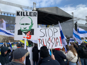 VIDEO: Na Letné probíhá akce Společně pro Ukrajinu. Účast není vysoká