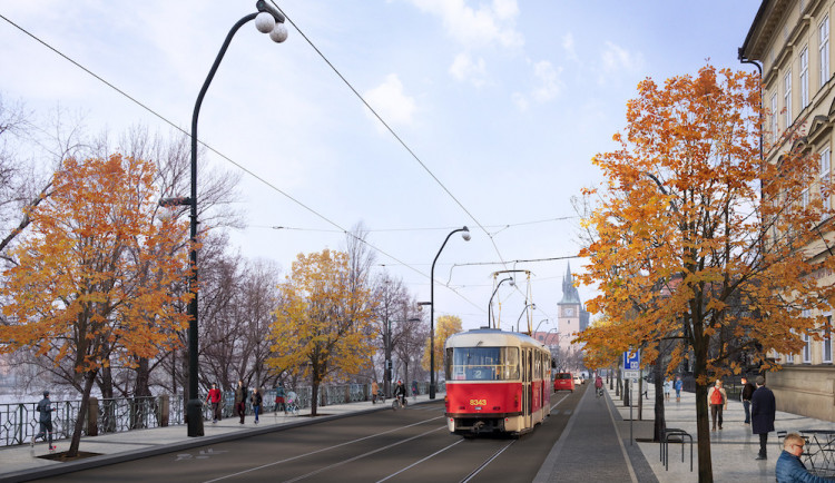 Praha začne s úpravami Smetanova nábřeží. Obejdou se bez uzavírek