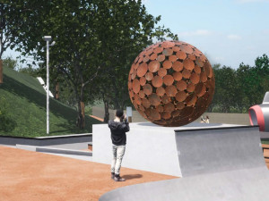 Vizualizace skateparku v Řeporyjích