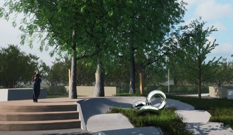Vizualizace skateparku v Řeporyjích