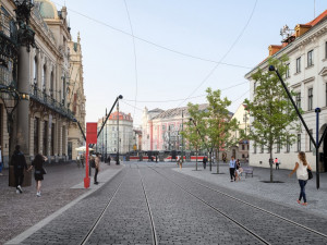 VIZUALIZACE: Ulicí Na Příkopě bude jezdit tramvaj. Zastávku bude mít před Obecním domem