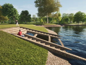 Rybník na Letné má být hotový na podzim. Koupání jen na vlastní nebezpečí