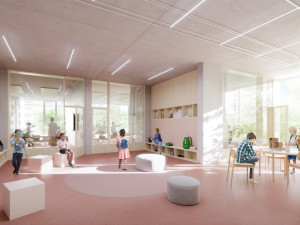 VIZUALIZACE: V Praze 7 po sto letech postaví novou školu. Tělocvičnu bude mít na střeše