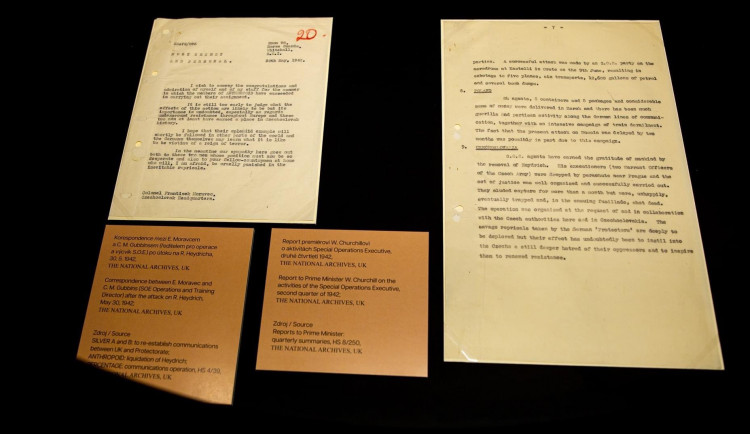 Soukromý dopis pro Churchilla odhaluje detaily atentátu na Heydricha. K nahlédnutí je v Národním muzeu