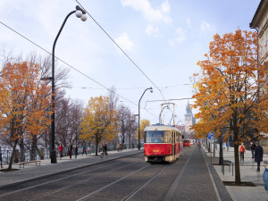 Praha chystá další úpravy Smetanova nábřeží, které by omezilo provoz aut