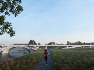 VIZUALIZACE: Libeňský most vylepší kavárny, kluziště i skatepark