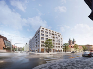 VIZUALIZACE: Podívejte se, jak bude vypadat plánovaný bytový dům na Smíchově