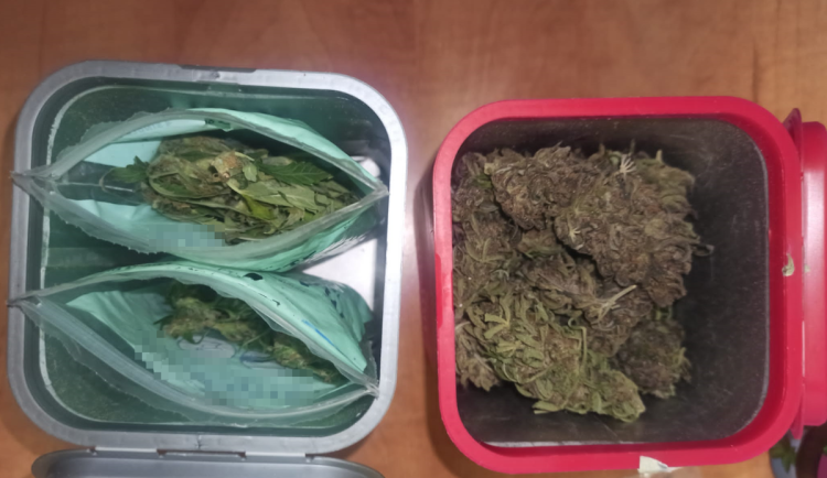 Mladík měl u sebe skoro padesát gramů marihuany.