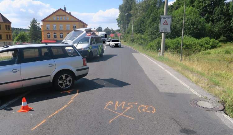 Řidič na Jablonecku vyháněl včelu z auta. Vjel do protisměru a srazil se s protijedoucím vozem