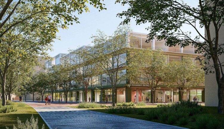 architektura, základní škola, Rohan City, Rohanský ostrov, stavba