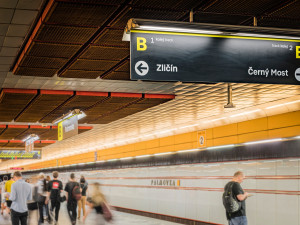 Stanice metra Palmovka dostala jako první nové značení