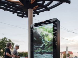 U Výstaviště je první zastávka vyrobená pomocí 3D tisku. Z betonu ji robot vytvořil za den a půl