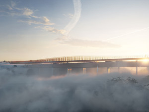 VIZUALIZACE: Nová lávka propojí Kačerov a Roztyly. Povede podél magistrály