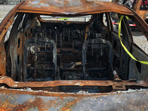 V rámci festivalu vystavili na Strahově auta zničená na Ukrajině