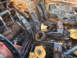 V rámci festivalu vystavili na Strahově auta zničená na Ukrajině