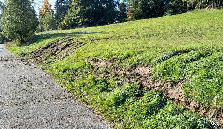 Vandalové ve Vesci ničí parkoviště i zelené plochy. Kontaktujte policii, žádá správa svědky