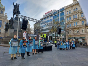 Pochod skončil na Václavském náměstí