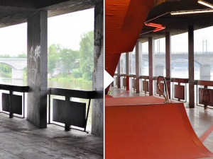 V podchodu pod Hlávkovým mostem vznikl nový skate park