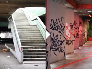 V podchodu pod Hlávkovým mostem vznikl nový skate park