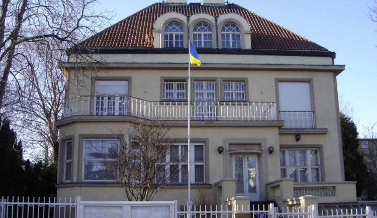 Budova ukrajinské ambasády v Praze.