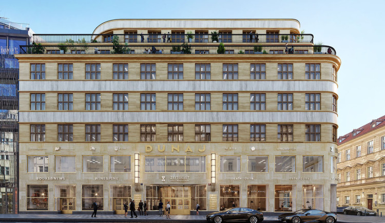 VIZUALIZACE: Palác Dunaj v Praze má mít po rekonstrukci hodnotu téměř dvou miliard korun