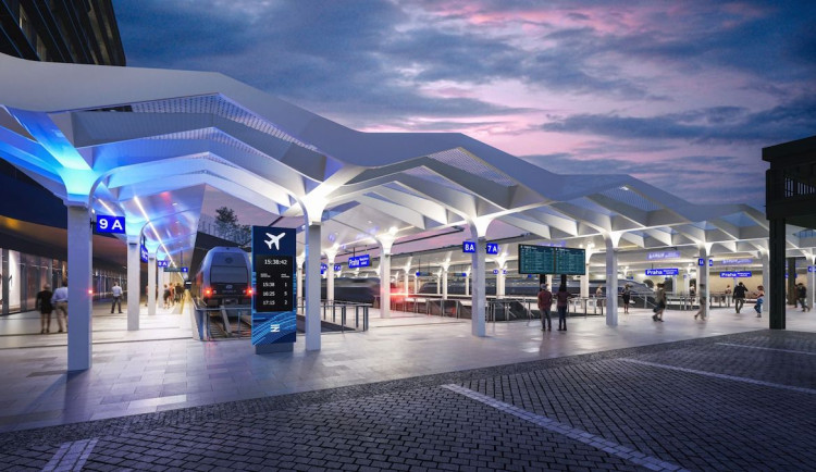 Z nádraží bude jezdit vlak na letiště.