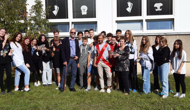 Tomáš Pírek v koruně Zlatého Ámose.