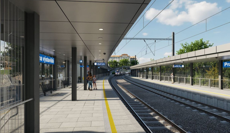 VIZUALIZACE: Začala oprava železnice mezi Bubny a Výstavištěm. Hotovo bude za dva roky