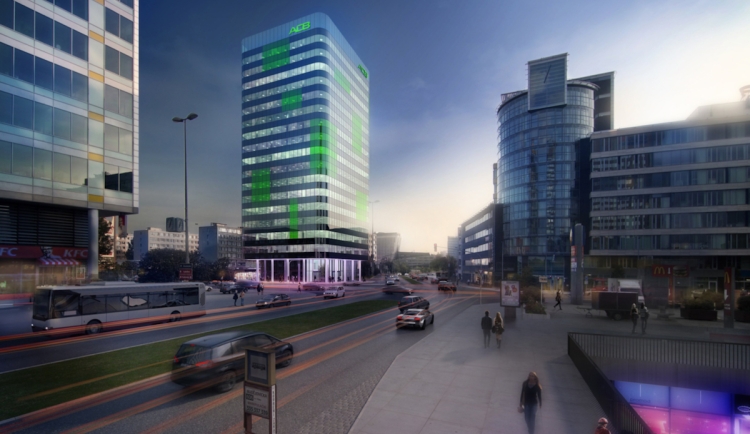 Vizualizace možné podoby budovy.