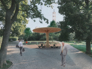 VIZUALIZACE: Praha 2 chystá revitalizaci Sadů Bratří Čapků. Oddělí děti a pejskaře