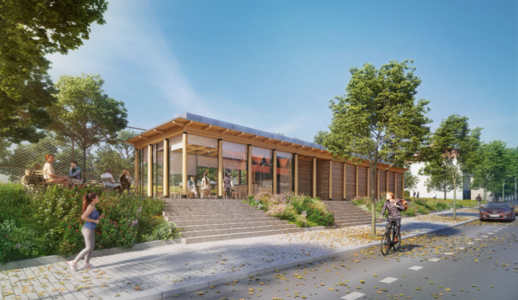 Tenisový klub by měl mít do jednoho roku novou klubovnu. Podívejte se, jak bude vypadat