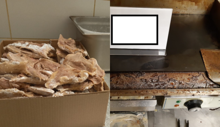 Syrové maso v papírové krabici, zašpiněný gril. Pražští hygienici rozdali pokuty za sto padesát tisíc