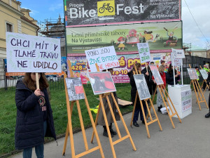 VIDEO: Lidé protestovali proti jízdě na ponících na Matějské pouti