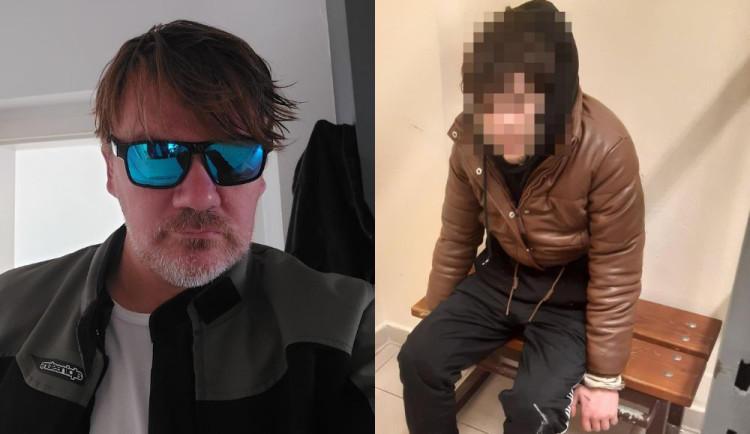 Michal Hrůza a mladík podezřelý ze spáchání trestných činů výtržnictví a ublížení na zdraví.