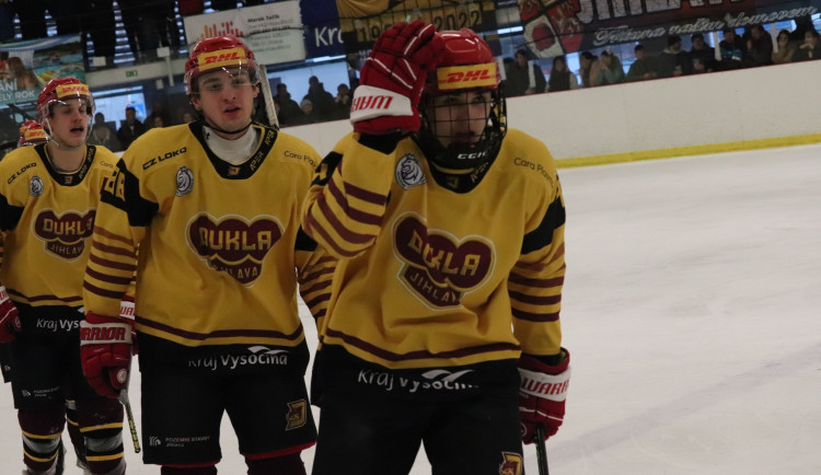 Parádní zápas jihlavských juniorů. Třinec smetli 7:1 a ve středu si mohou zajistit extraligové finále