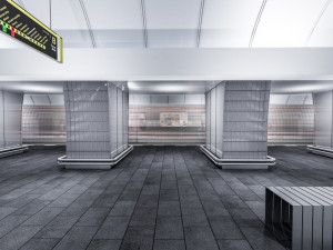 VIZUALIZACE: Stanice metra Českomoravská získá novou podobu, keramiku vymění za sklo a smalt