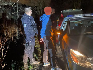 Zloděj chtěl vykrást dům, ale vyrušila ho majitelka. V křoví ho vyčmuchal policejní pes