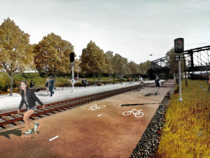VIZUALIZACE Praha má územní rozhodnutí pro drážní promenádu v Praze 10